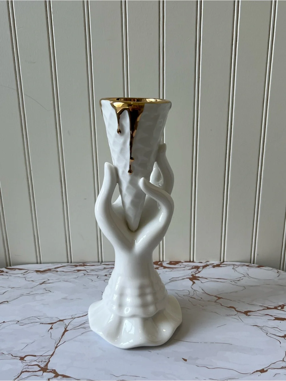 Jonathan Adler Gilded I-Scream Vase – New with Tags